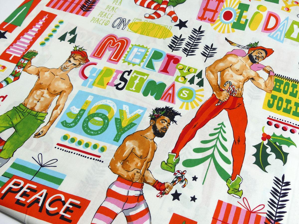 Patchworkstoff Alexander Henry Fabrics Weihnachten Merry Christmas